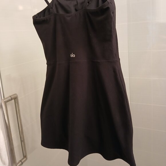 Alo Yoga Courtside Tennis Dress Black - Picture 11 of 13